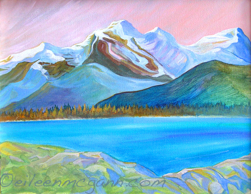 Rocky Mountain Morning acrylic